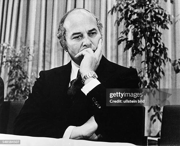 Barzel, Rainer *-+ Politiker, CDU, D - Halbportait - 1973