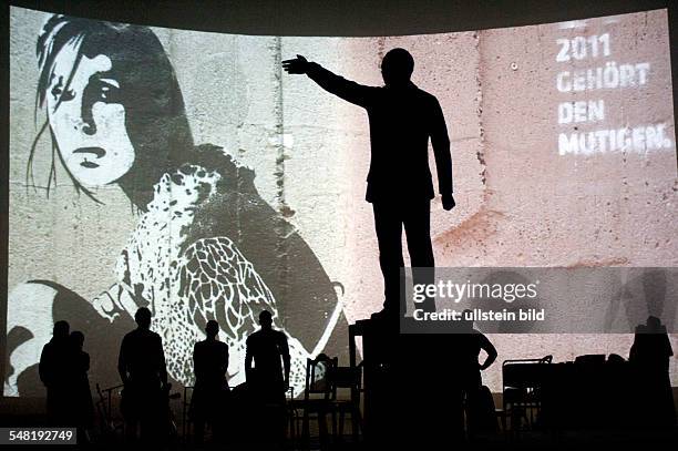 Germany Berlin - Deutsches Theater, play: The Philistines by Maxim Gorki; directed by: Jette Steckel ; actors: Helmut Mooshammer , Barbara Schnitzler...
