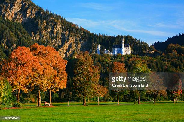 Germany Bavaria - 'Neuschwanstein' castle in autumn.