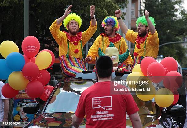 Germany Berlin Charlottenburg - Jewish parade at Lag BaOmer holiday on the Kurfuerstendamm -