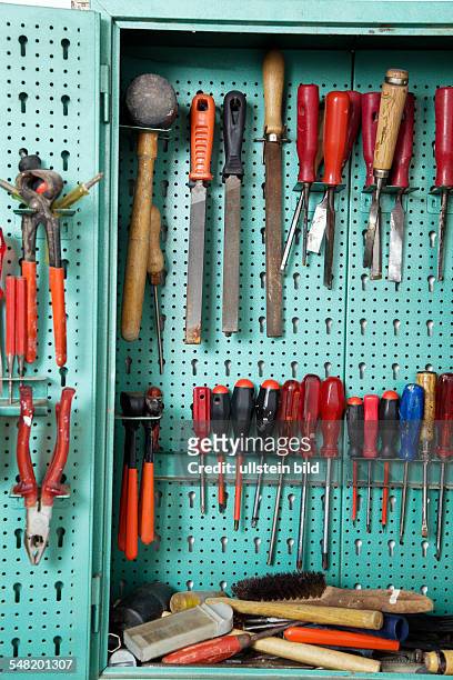 Tools in a tool cabinet