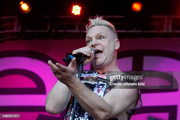 Erasure - Band, Pop music, UK - Singer Andy Bell performing in Berlin, Germany, Zitadelle