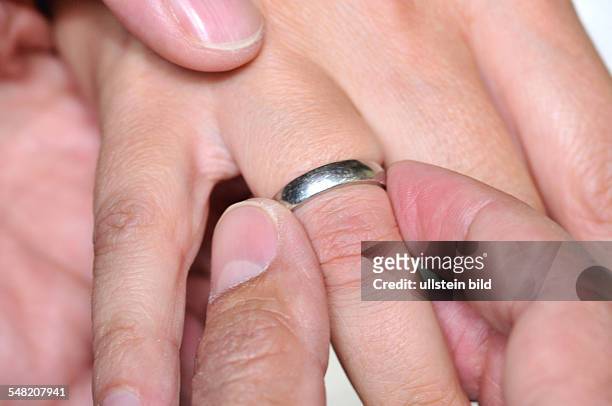 Wedding, wedding ring made of platinum