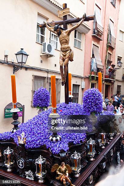 Spain Andalucia Jaen - procession Semana Santa during Holy Week