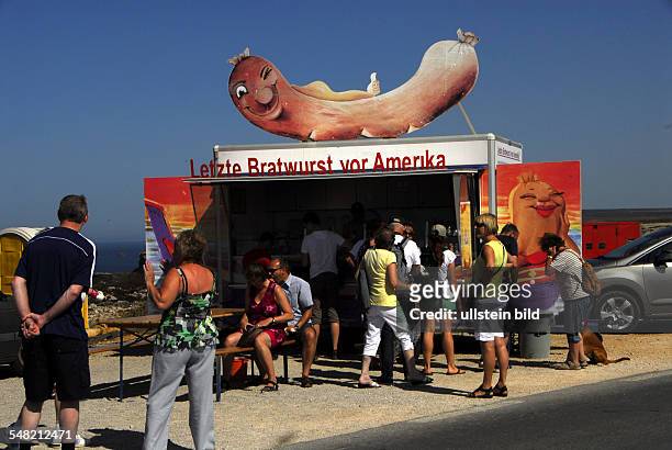 Portugal Algarve Fort de Beliche - Imbiss 'Last Bratwurst before America'