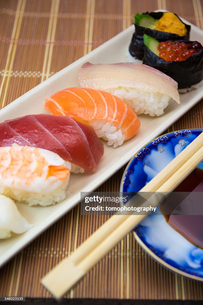 Japanese Nigiri Sushi