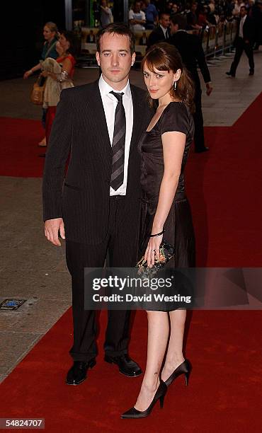 Actor Matthew MacFadyen and wife Keeley Hawes attend the premiere of "Pride & Prejudice" at the Odeon Cinema in Leicester Square September 5, 2005 in...