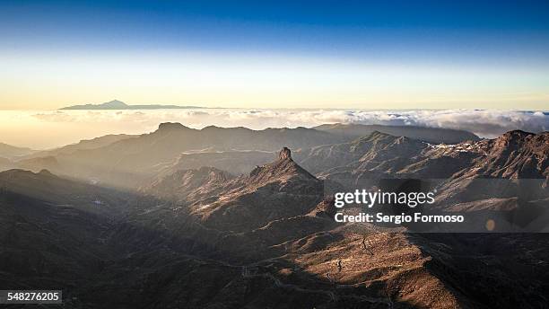 gran canaria - tejeda fotografías e imágenes de stock