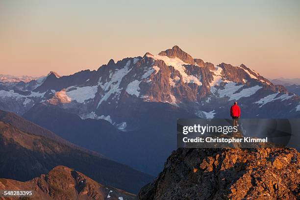 hiking in the north cascades national park - north cascades national park bildbanksfoton och bilder