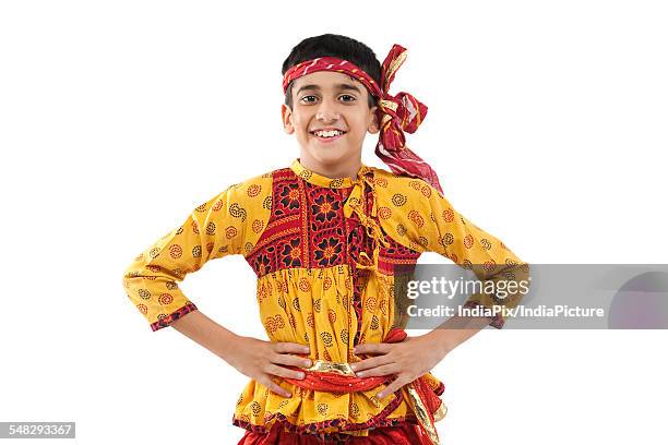 gujarati boy wearing kedia - navratri stock pictures, royalty-free photos & images