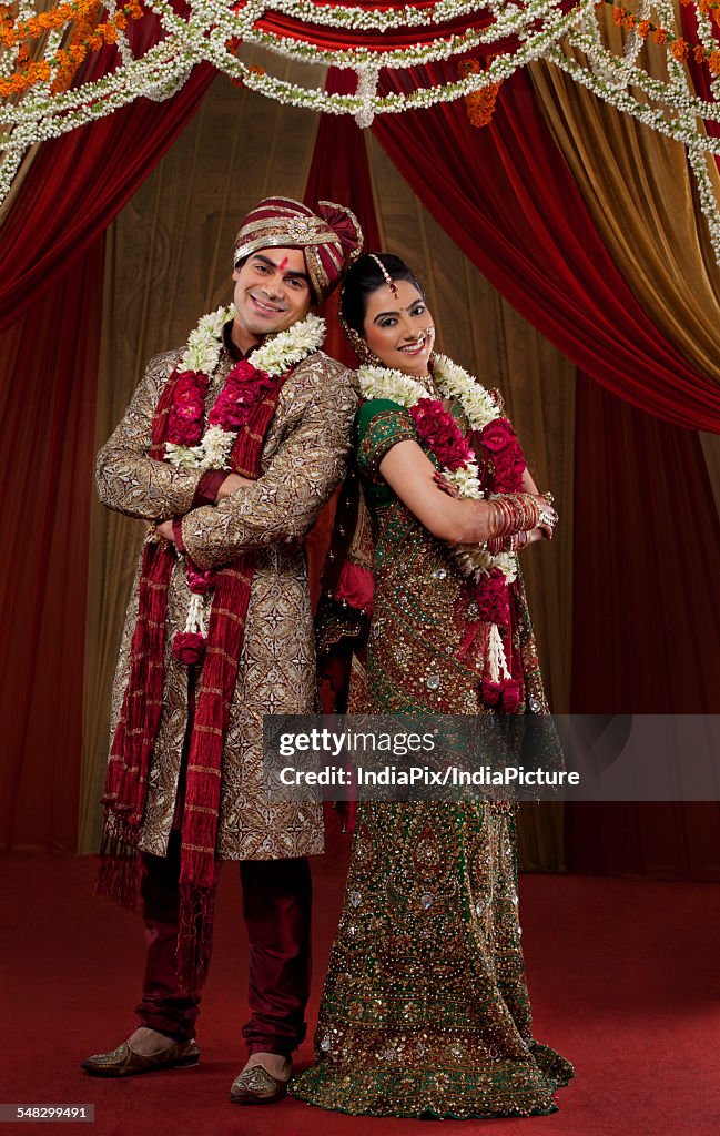 Full length of young couple standing