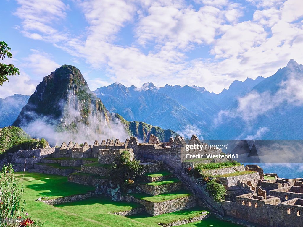 Peru, ruined city at Machu Picchu
