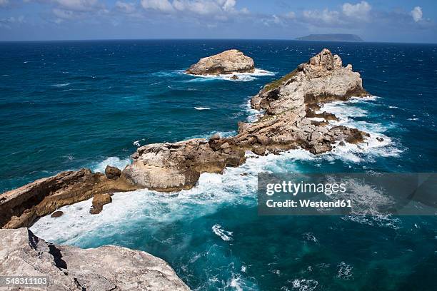 caribbean, guadeloupe, guadeloupe, grande-terre, pointe des colibre - guadeloupe stock pictures, royalty-free photos & images