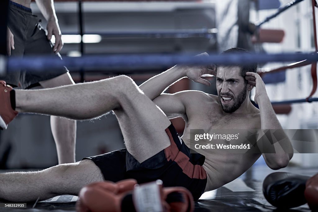 Boxing Rin Training Boxers Doing Training In Boxing Ring High-Res Stock Photo - Getty Images