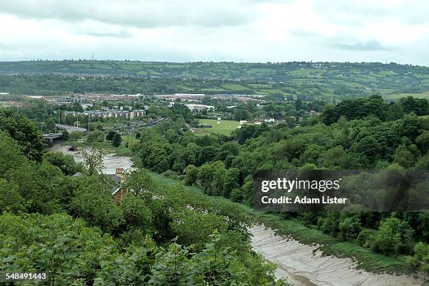 avon gorge and countryside - avonmouth stock pictures, royalty-free photos & images
