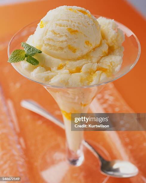 sherbert - orange sorbet stock pictures, royalty-free photos & images