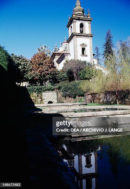 The gardens of the Solar de Mateus or Mateus Palace, residence of the Counts of Vila Real, Vila Real, Norte. Portugal, 18th century.