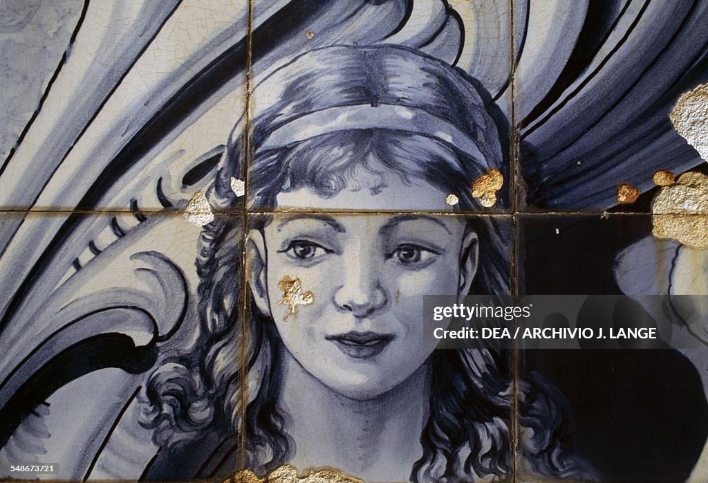 Angel, decoration in azulejo tiles...