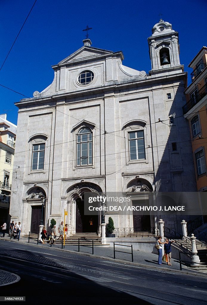 Facade of the church of the Madeleine...