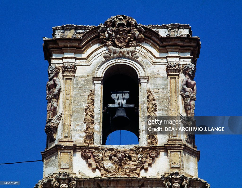 The Baroque bell tower of church