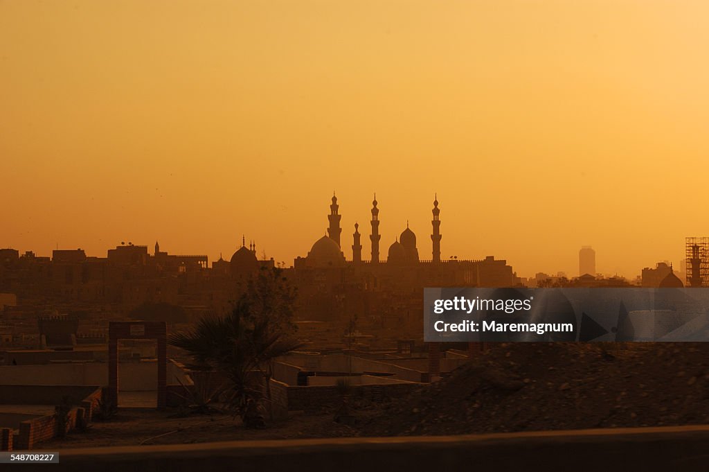 Skyline of the big mosque at arab district