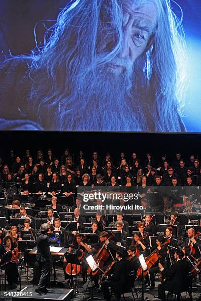 "The Lord of the Rings in Concert" at David H. Koch Theater on Tuesday night, April 7, 2015."The Fellowship of the Ring" was screened with live music...