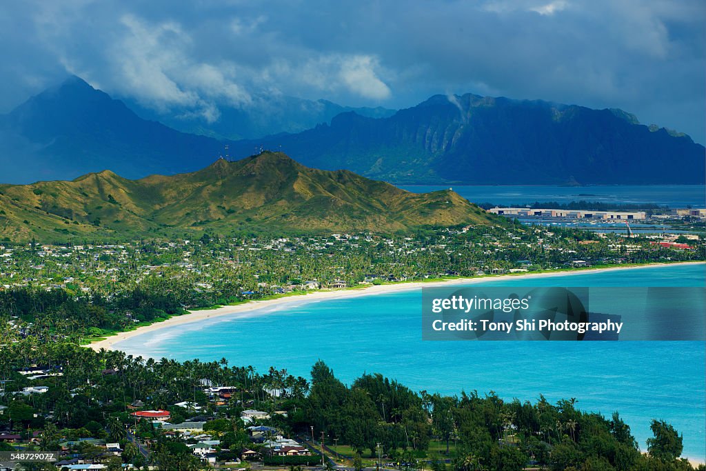 Kailua Beach and Kailua Bay, Hawaii