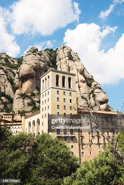 montserrat monastery near barcelona, in catalonia - montserrat sanctuary stock pictures, royalty-free photos & images