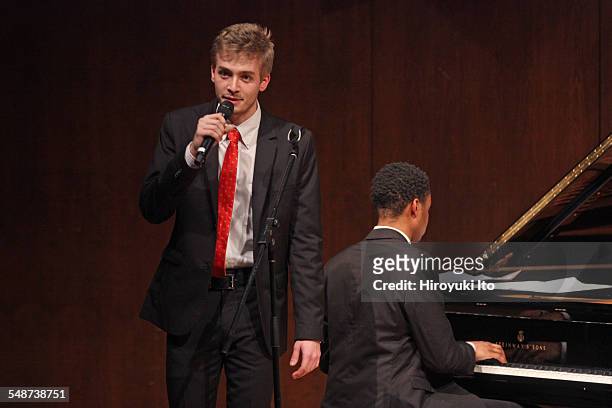 Juilliard Jazz Ensembles performing the music of Jelly Roll Morton and King Oliver at Paul Hall on Monday night, April 13, 2015.This image:Julian...