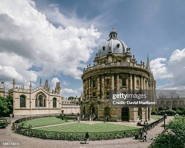 The Radcliffe Camera at Oxford University in Oxford, England was built in the Neo-Classical style in the 1700's to house the Radcliffe Science...