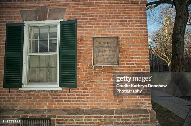 Connecticut Hall at Yale University. Room that was used by Nathan Hale in 1773.