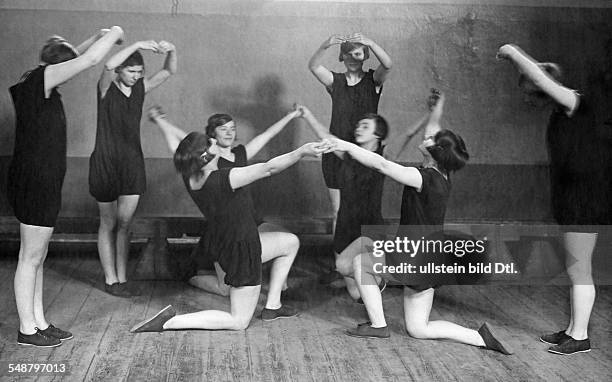 Germany Free State Prussia Berlin Berlin: State Institution for the Blind in Berlin-Steglitz, pupils at physical education - 1930 - Photographer:...