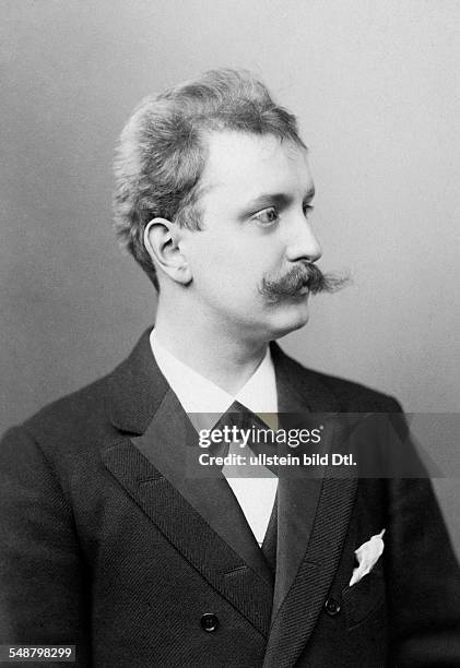 Felderhoff, Reinhold - Visual artist, Sculptor, Germany *25.01.1865-+ - Portrait, side-face - 1900 - Photographer: Wilhelm Fechner, Berlin Vintage...