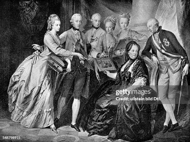 Maria Theresa - Austrian Empress, A *13.05.1717-29.11.1780+ Empress consort of the Holy Roman Empire 1740-1780 Queen consort of Germany - Portrait,...