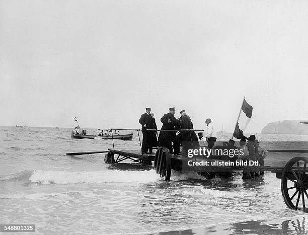 German Empire Kingdom Prussia Schleswig-Holstein Province Helgoland: Wilhelm II - German Emperor, King of Prussia *27.01.1859-+ Wilhelm II. Visiting...