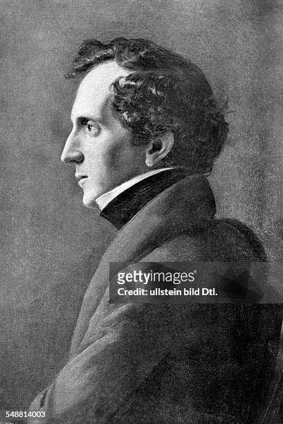 Mendelssohn Bartholdy, Felix - Composer, Pianist, Conductor, D *03.02.1809-04.11.1847+ - leader of the concerts in the Gewandhaus, Leipzig -...
