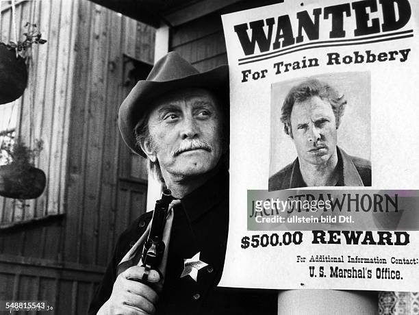 Douglas, Kirk *- Schauspieler, USA - Rollenportrait, als 'Howard Nightingale' in dem Western "Maenner des Gesetzes" , Regie: Kirk Douglas, USA - 1975