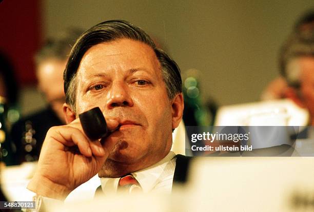 Germany, Hamburg: social-democratic politician Helmut Schmidt