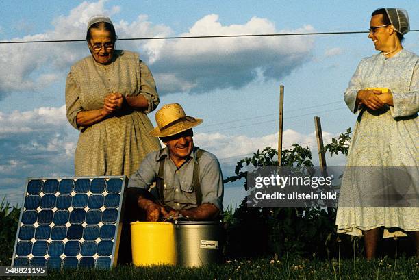 Photovoltaics. Solar water pump, Mennonites . -