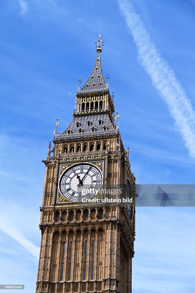 The Clock Tower, Big Ben in London, England.