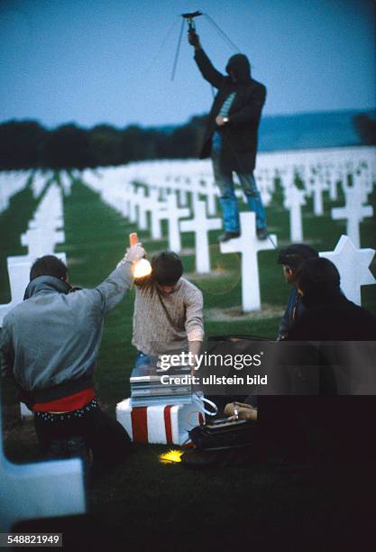 Belgium: A Walloonish pirate radio station at an U.S.-American cemetery.