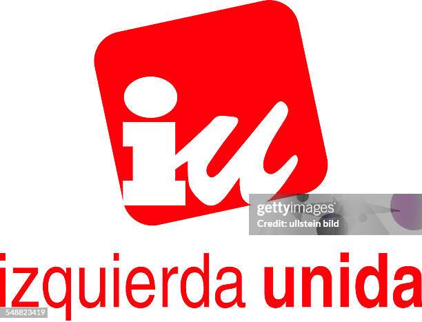 Logo of the Spanish united Left IU - Izquierda Unida.