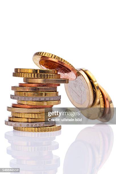 Pile of Euro coins