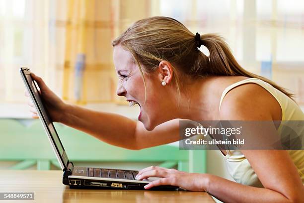 Argh At Computer 1,388 Angry On Pc Stock Photos, High-Res Pictures, and Images - Getty ...
