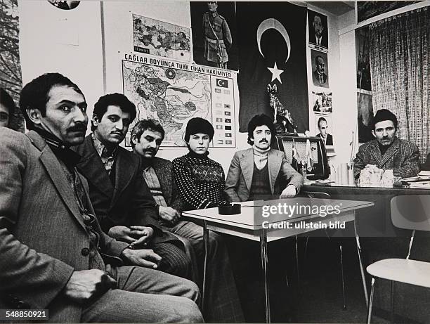 Germany North Rhine-Westphalia Gelsenkirchen - Meeting of members of the ultra nationalst Turkish movement 'The Grey wolves' -