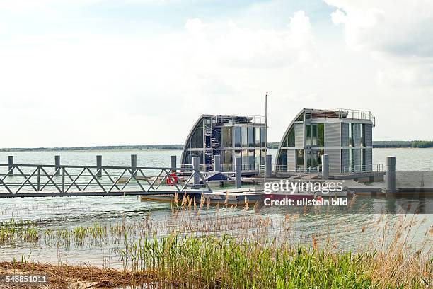 Germany Saxony Geierswalde - swimming house on the Geierswalder lake