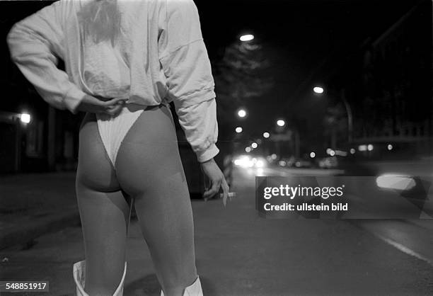 Germany Berlin Mitte - prostitute at Oranienburger Strasse