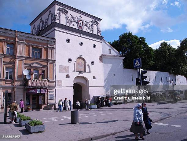 Lithuania Vilnius Vilnius - Old city gate 'Gate of Dawn'