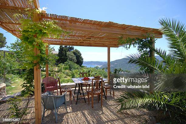 Italy Liguria - cottage, terrace and view to the Sea -