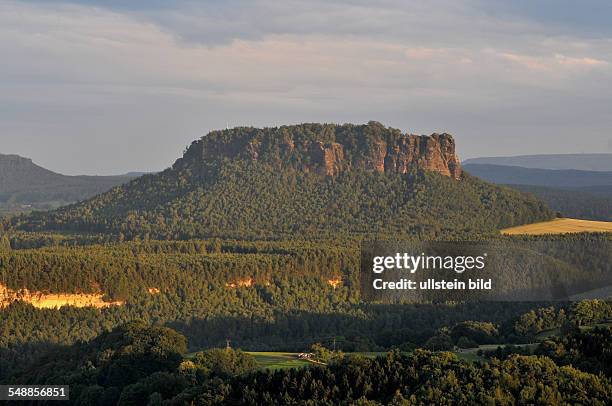 Germany Saxony - National Reserve Saechsische Schweiz, Elbe Sandstone Mountains, Lilienstein rock